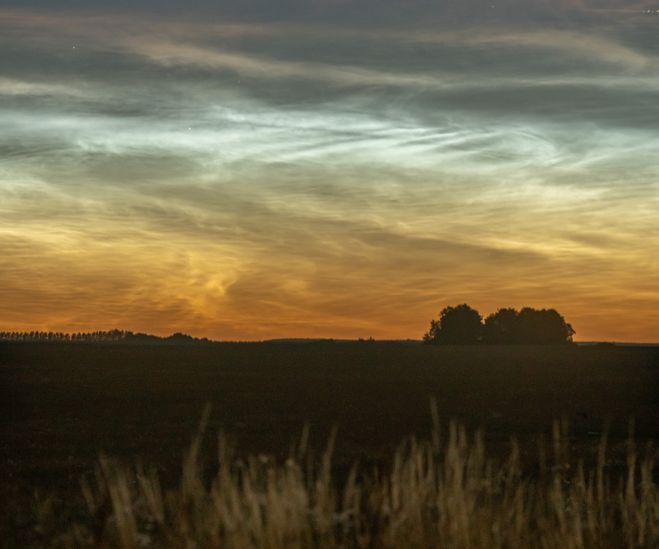 Noctilucent clouds over Skåne